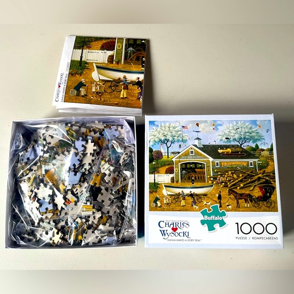 🧩 Charles WySocki “Dahlia Makes A Dory Deal” 1000 Piece Puzzle 🧩 - Picture 5 of 6